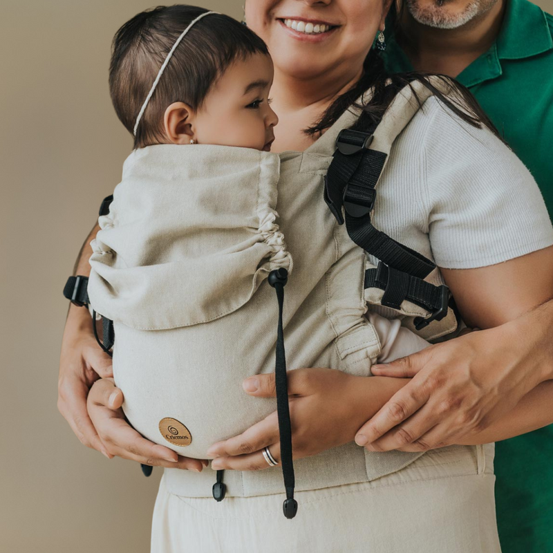 Mochila Ergo Etapa 2 Lino y Algodón - Sandstorm + Asesoría de REGALO + Envío GRATIS