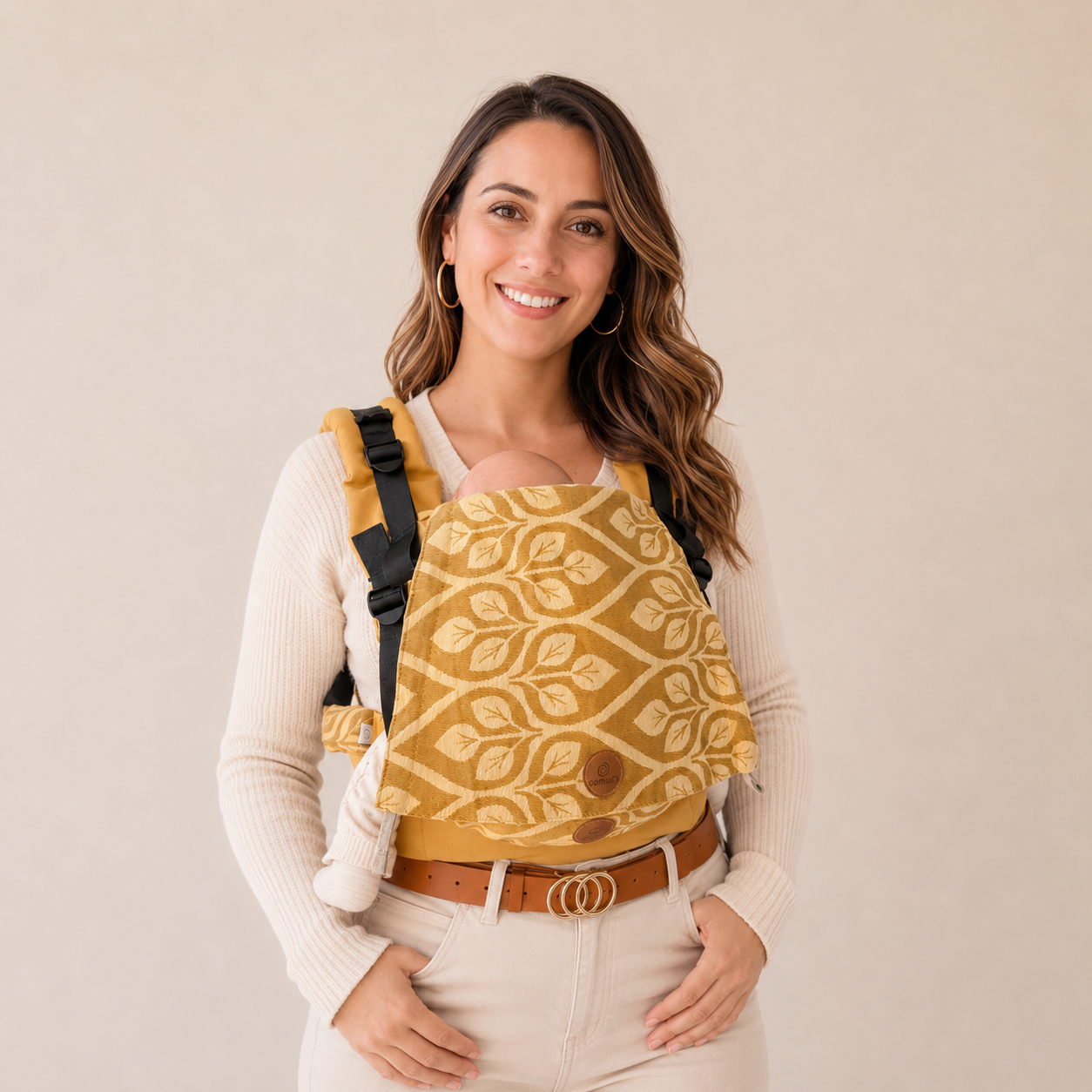 Mochila Ergo Premium Fular Tejido Etapa 1 - La Vitta Yellow